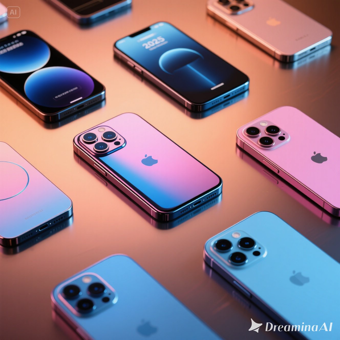 2025年最新スマートフォンのレビューを象徴する複数のスマホイラスト