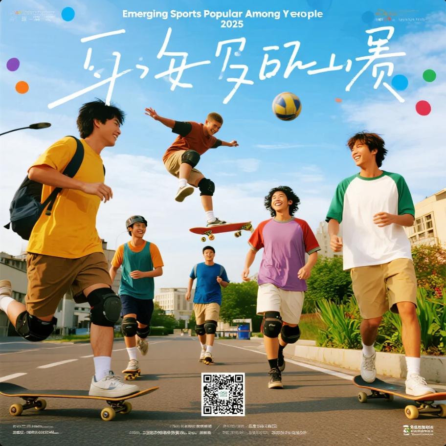 若者が楽しむ新興スポーツのイメージ、アウトドアやアクティブな動き