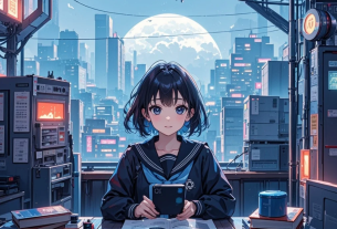 VR空間で授業を受ける学生と、バーチャル会議を行うビジネスパーソンのイメージ。