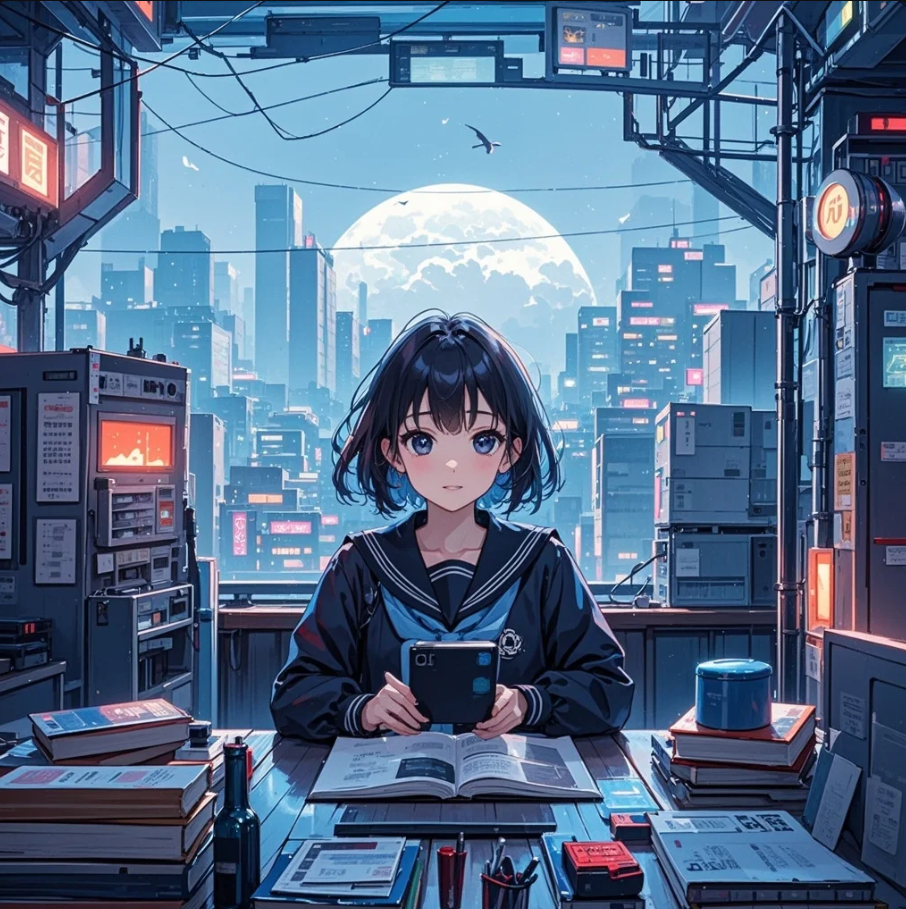 VR空間で授業を受ける学生と、バーチャル会議を行うビジネスパーソンのイメージ。