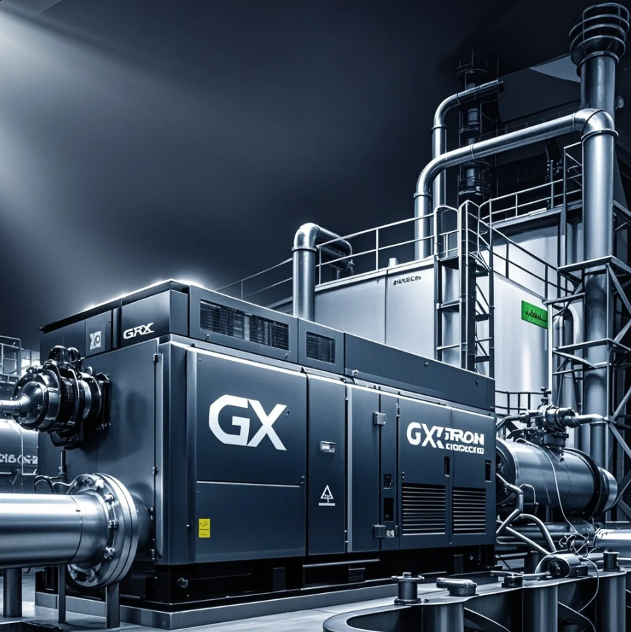 GXの成長分野（再エネ・蓄電池・水素）と高排出産業（鉄鋼・セメント）を対比したインフォグラフィック